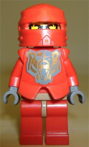 LEGO Minifigure-Knights Kingdom II - Santis with Gold Pattern Armor, Dark Bluish Gray Hands-Castle / Knights Kingdom II-CAS267A-Creative Brick Builders